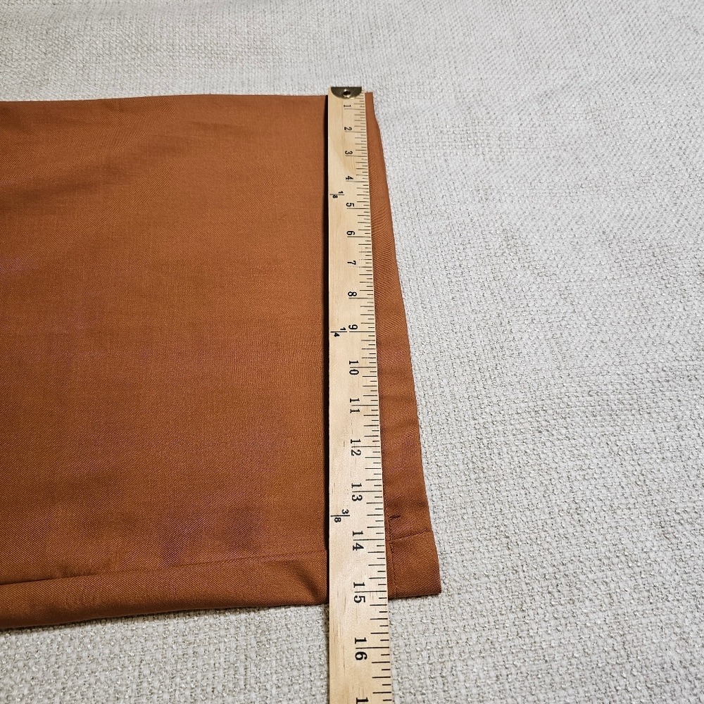 Cupshe Rust Brown Wide-Leg Pleated High Rise Trouser Pants Size Large  Fall Lg - Picture 11 of 13
